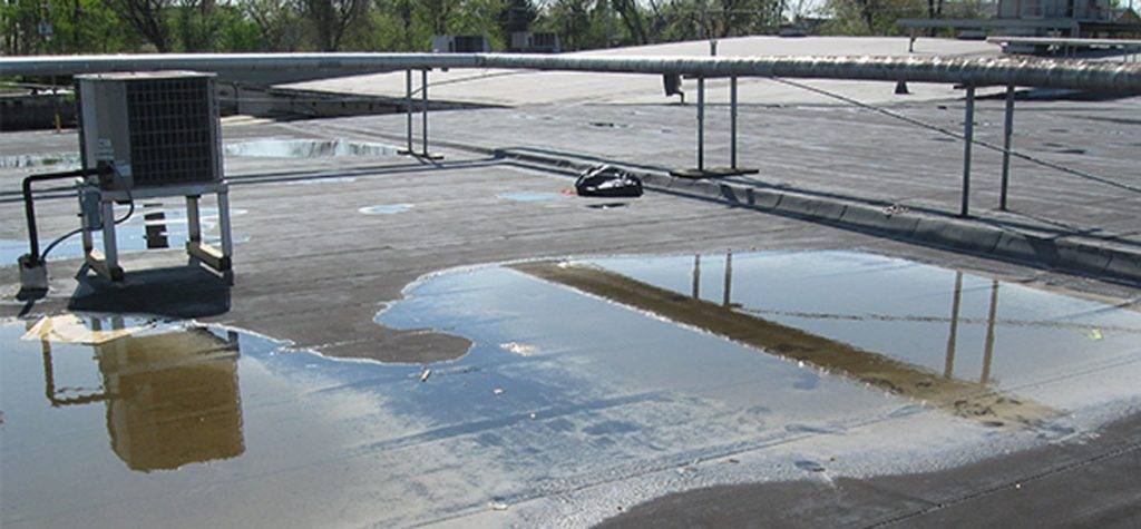 Ponding water on roof - D. C. Taylor Co.