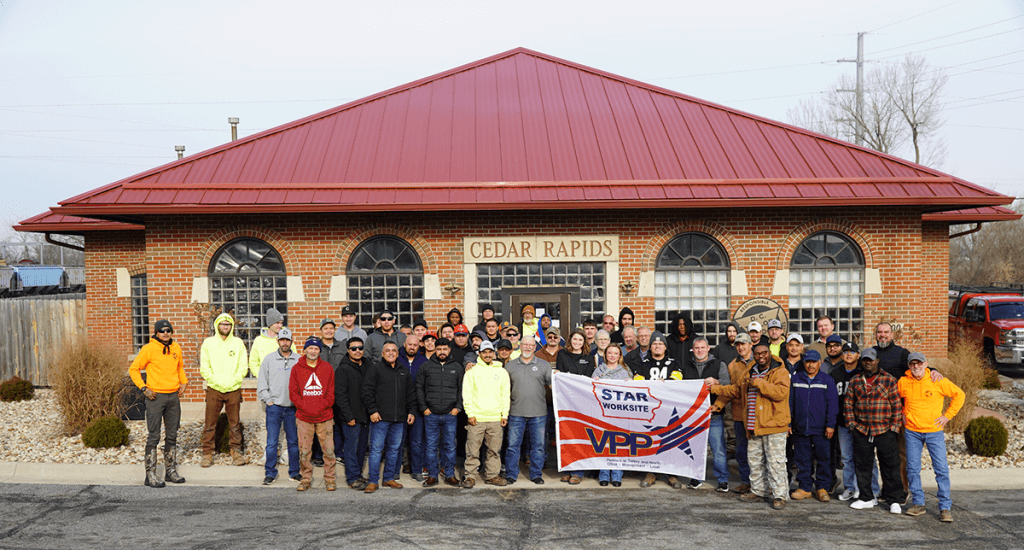 D. C. Taylor Co. employees attend a winter training at the company's Cedar Rapids headquarters